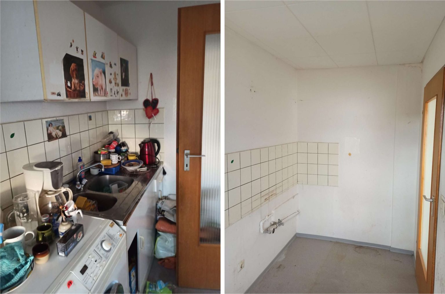 Haushaltsauflösung Küche Vorher Nachher